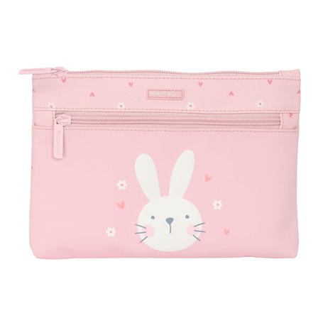 Trousse d'écolier Safta Bunny Lapin Rose 23 x 16 x 3 cm