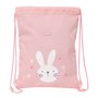 Sac à dos serré par des ficelles Safta Bunny Rose 26 x 34 x 1 cm