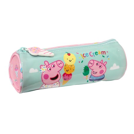 Trousse d'écolier Peppa Pig Ice cream Rose Menthe 20 x 7 x 7 cm