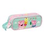 Trousse Fourre-Tout Double Peppa Pig Ice cream Rose Menthe 21 x 8 x 6 cm