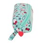 Trousse d'écolier Hello Kitty Sea lovers Turquoise 22 x 10 x 10 cm