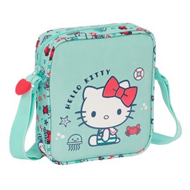 Sac à Bandoulière Hello Kitty Sea lovers Turquoise 16 x 18 x 4 cm