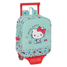 Cartable à roulettes Hello Kitty Sea lovers Turquoise 22 x 27 x 10 cm
