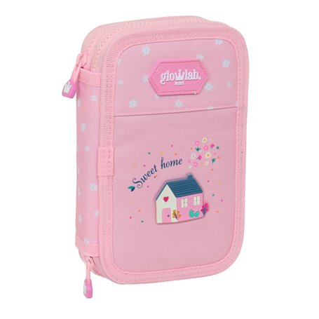 Plumier double Glow Lab Sweet home Rose 12.5 x 19.5 x 4 cm (28 Pièces)