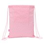 Sac à dos serré par des ficelles Glow Lab Sweet home Rose 26 x 34 x 1 cm