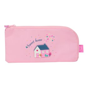 Trousse d'écolier Glow Lab Sweet home Rose 23 x 11 x 1 cm