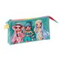 Trousse Fourre-Tout Double Rainbow High Paradise Turquoise 22 x 12 x 3 cm