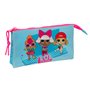 Trousse Fourre-Tout Double LOL Surprise! Divas Bleu 22 x 12 x 3 cm