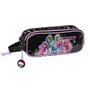 Trousse Fourre-Tout Triple Monster High Noir 21 x 8 x 6 cm