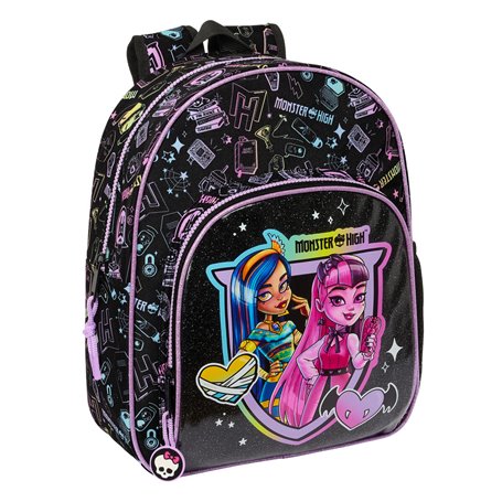 Sac à dos enfant Monster High Noir 28 x 34 x 10 cm