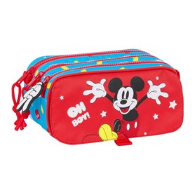 Trousse Fourre-Tout Double Mickey Mouse Clubhouse Fantastic Bleu Rouge 21