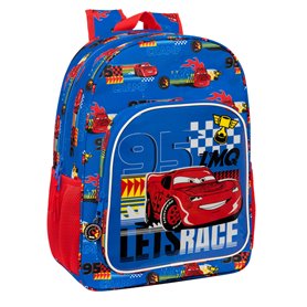 Cartable Cars Race ready Bleu 33 x 42 x 14 cm