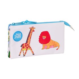 Trousse Fourre-Tout Double Algo de Jaime Blanc 22 x 12 x 3 cm