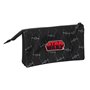 Trousse Fourre-Tout Double Star Wars The fighter Noir 22 x 12 x 3 cm