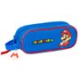 Trousse Fourre-Tout Double Super Mario Play Bleu Rouge 21 x 8 x 6 cm