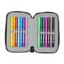 Plumier double Harry Potter House of champions Noir Gris 12.5 x 19.5 x 4 cm (28 Pièces)
