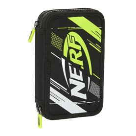 Plumier double Nerf Get ready Noir 12.5 x 19.5 x 4 cm (28 Pièces)