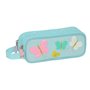 Trousse Fourre-Tout Double Moos Butterflies Bleu clair 21 x 8 x 6 cm