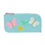 Trousse d'écolier Moos Butterflies Bleu clair 23 x 11 x 1 cm