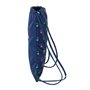 Sac à dos serré par des ficelles Benetton Cool Blue marine 35 x 40 x 1 cm