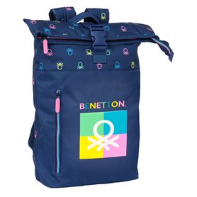 Sacoche pour Portable Benetton Cool Blue marine 28 x 42 x 13 cm