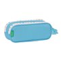 Trousse Fourre-Tout Double Benetton Spring Bleu ciel 21 x 8 x 6 cm