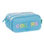 Trousse Fourre-Tout Triple Benetton Spring Bleu ciel 21