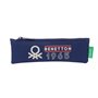 Trousse d'écolier Benetton Varsity Gris Blue marine 20 x 6 x 1 cm