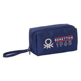 Trousse d'écolier Benetton Varsity Gris Blue marine 22 x 10 x 10 cm