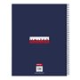 Carnet Benetton Varsity Gris Blue marine A4 120 Volets