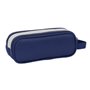 Trousse Fourre-Tout Double Benetton Varsity Gris Blue marine 21 x 8 x 6 cm