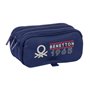 Trousse Fourre-Tout Triple Benetton Varsity Gris Blue marine 21
