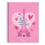 Carnet Safta Paris Rose Blue marine A4 120 Volets