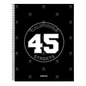 Carnet Safta California Noir A4 120 Volets