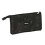 Trousse Fourre-Tout Triple Safta California Noir 22 x 12 x 3 cm