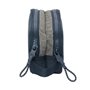 Trousse Fourre-Tout Double Kappa Dark navy Gris Blue marine 21 x 8 x 6 cm