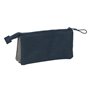 Trousse Fourre-Tout Triple Kappa Dark navy Gris Blue marine 22 x 12 x 3 cm