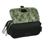 Trousse Fourre-Tout Triple Kelme Travel Noir Vert 21,5 x 10 x 8 cm