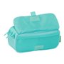 Trousse Fourre-Tout Triple Benetton Letter Vert 21,5 x 10 x 8 cm