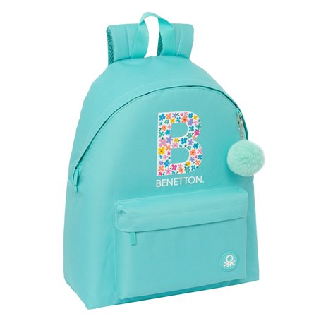 Cartable Benetton Letter Vert 33 x 42 x 15 cm