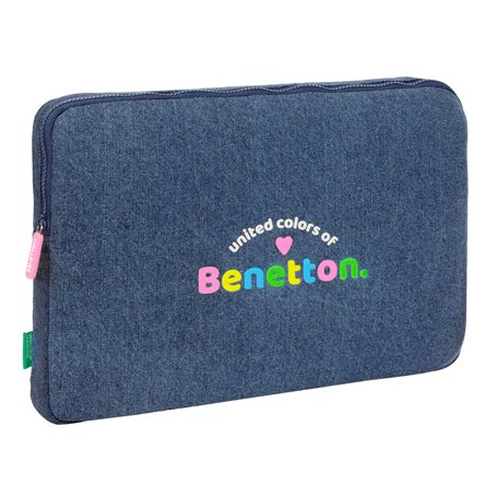 Housse d'ordinateur portable Benetton Denim Bleu 15