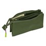 Trousse Fourre-Tout Triple Munich Bright khaki Vert 22 x 12 x 3 cm