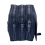 Trousse Fourre-Tout Triple Kappa Blue night Blue marine 21,5 x 10 x 8 cm