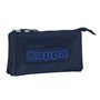 Trousse Fourre-Tout Triple Kappa Blue night Blue marine 22 x 12 x 3 cm