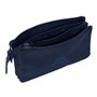 Trousse Fourre-Tout Triple Kappa Blue night Blue marine 22 x 12 x 3 cm