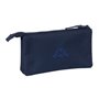 Trousse Fourre-Tout Triple Kappa Blue night Blue marine 22 x 12 x 3 cm