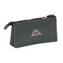 Trousse Fourre-Tout Triple Kappa Silver pink Gris 22 x 12 x 3 cm