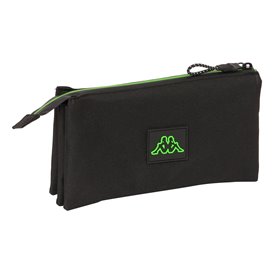 Trousse Fourre-Tout Triple Kappa Black Noir 22 x 12 x 3 cm