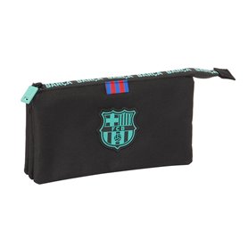 Trousse Fourre-Tout Triple F.C. Barcelona Noir 22 x 12 x 3 cm