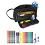 Trousse Scolaire avec Accessoires F.C. Barcelona Noir 20 x 11 x 8.5 cm (32 Pièces)